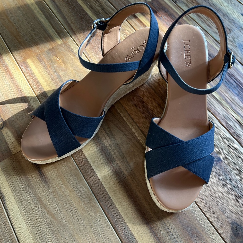 J. Crew Women's Navy Sandals